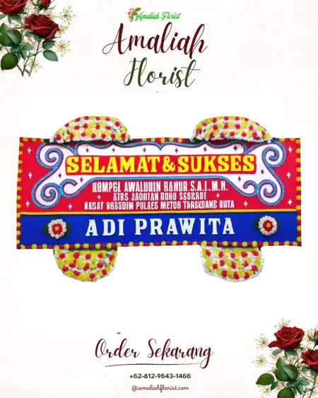 Papan Bunga Ucapan Selamat Cugenang
